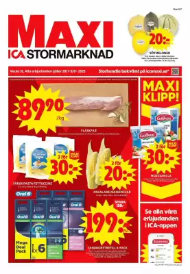 ICA Maxi reklamblad (giltig till och med 3-08)