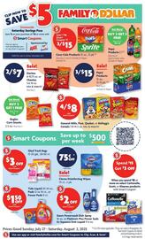 Family Dollar Weekly Ad week 31 Page 1