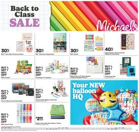 Michaels Weekly Ad week 31 Page 1