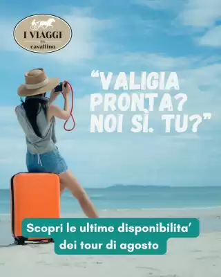 Volantino I Viaggi del Cavallino (valido fino al 31-08)