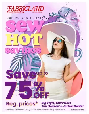 Fabricland flyer (valid until 2-08)