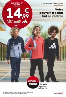 Catalogue Sport 2000 (valable jusqu'au 31-08)