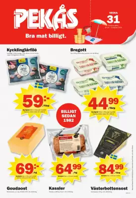 Pekås reklamblad (giltig till och med 3-08)