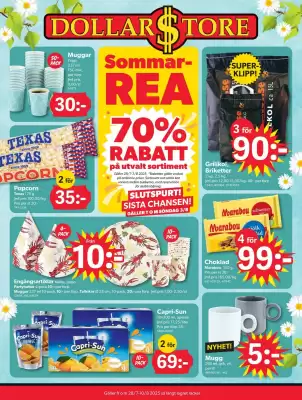 DollarStore reklamblad (giltig till och med 10-08)