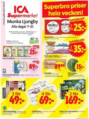 ICA Supermarket reklamblad (giltig till och med 3-08)