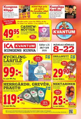 ICA Kvantum reklamblad (giltig till och med 3-08)