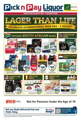 Pick n Pay Liquor catalogue