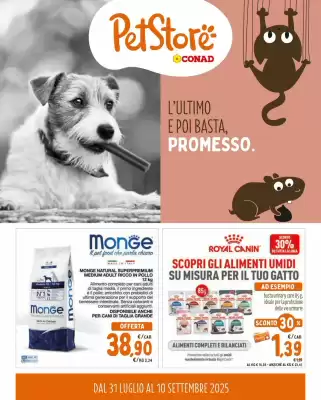 Volantino Pet Store Conad (valido fino al 10-09)