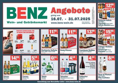 Benz Getränke Prospekt Seite 1