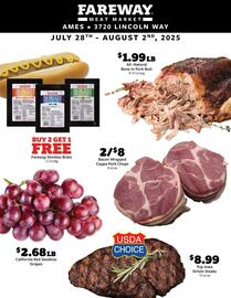 Fareway Weekly Ad week 31 Page 1