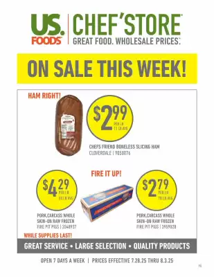 US Foods Chef's Store Weekly Ad (valid until 3-08)