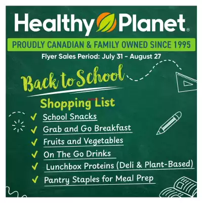 Healthy Planet flyer