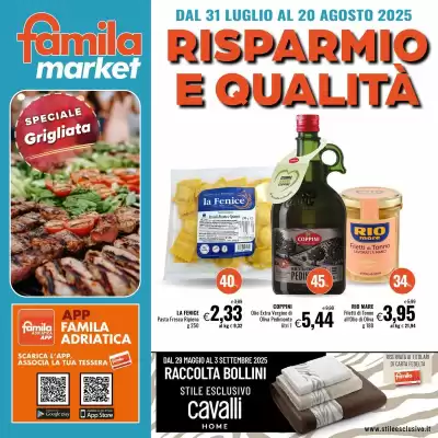 Volantino Famila Market (valido fino al 20-08)