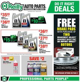 O'Reilly Auto Parts Weekly Ad Page 1