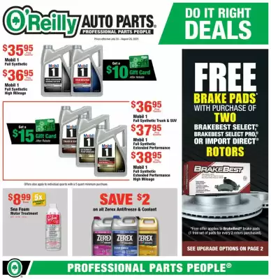 O'Reilly Auto Parts Weekly Ad (valid until 26-08)