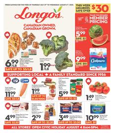 Longo's flyer week 31 Page 1