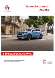 Citroën akciós újság | C3 Profi Oldal 1