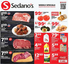 Sedano's Weekly Ad week 31 Page 1