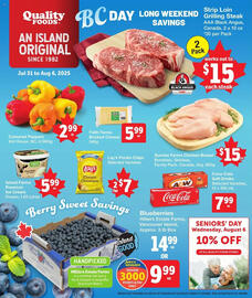 Quality Foods flyer week 31 Page 1