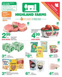 Highland Farms flyer Page 1