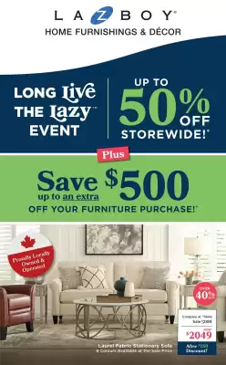 La Z Boy flyer (valid until 20-08)