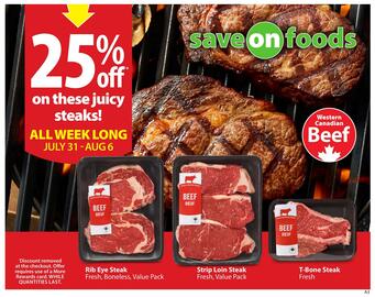 Save on Foods flyer week 31 Page 1