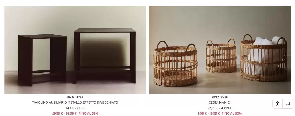 Volantino ZARA HOME (valido fino al 31-08)