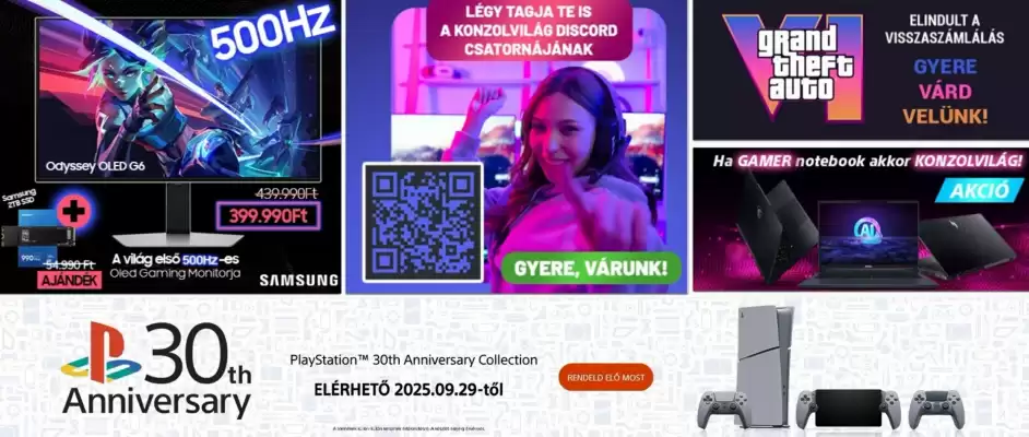 Konzolvilág akciós újság (érvényes eddig: 11-08)