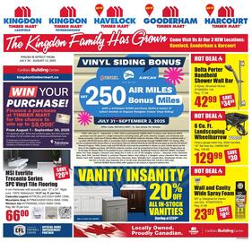 Timber Mart flyer week 31 Page 1