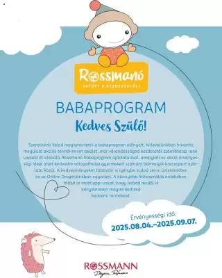 Rossmann akciós újság (érvényes eddig: 7-09)