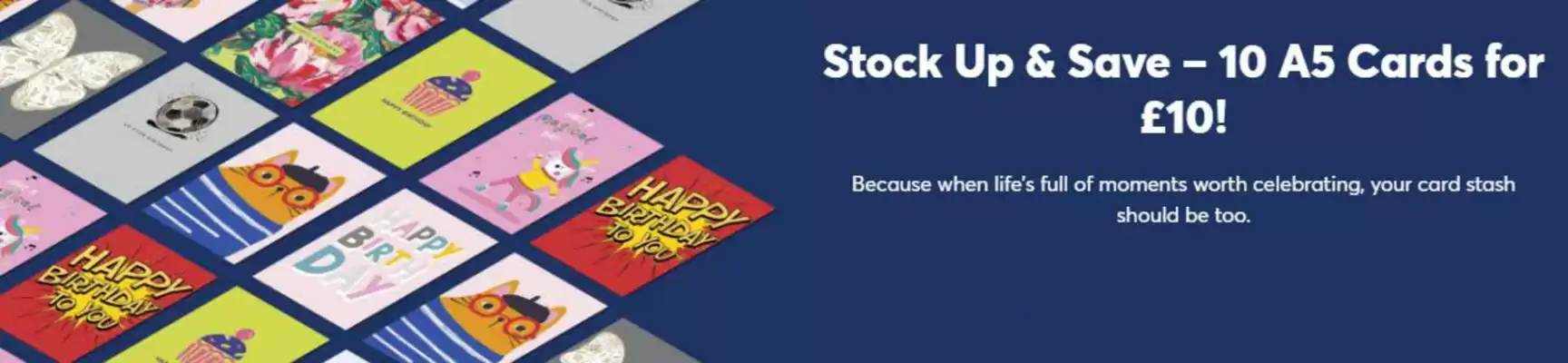 Card Factory leaflet (valid until 28-08)
