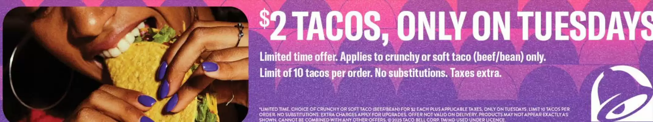 Taco Bell flyer (valid until 31-07)