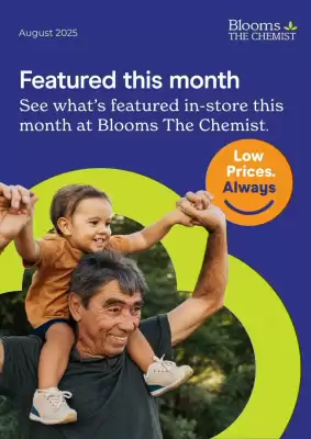 Blooms The Chemist catalogue (valid until 31-08)