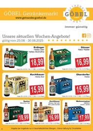 Getränke Göbel Prospekt woche 35 Seite 1