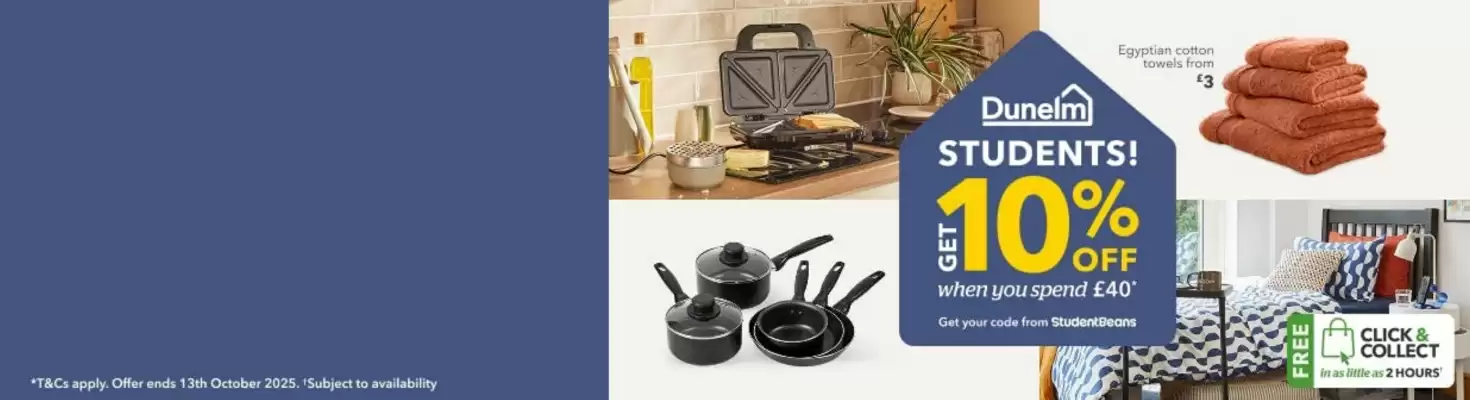 Dunelm leaflet (valid until 13-10)