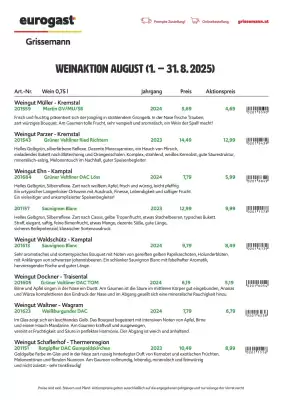 Eurogast Grissemann Flugblatt