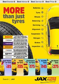 Jax Tyres catalogue Page 1