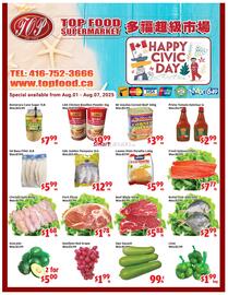 Top Food Supermarket flyer week 31 Page 1