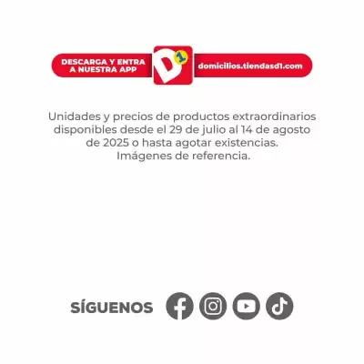 Catálogo Tiendas D1 (válido hasta 14-08)