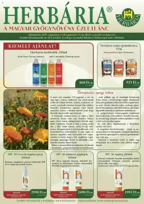 Herbária akciós újság (érvényes eddig: 31-08)