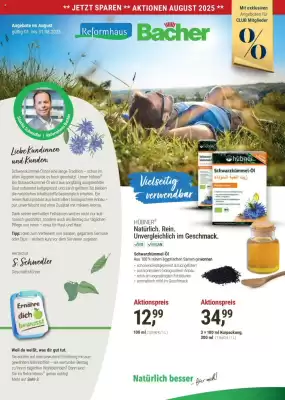 Reformhaus Bacher Prospekt (gültig bis 31-08)