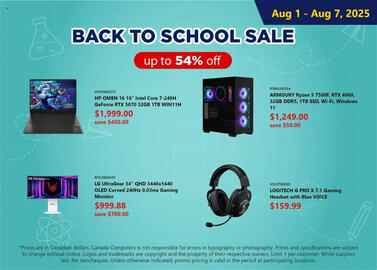 Canada Computers flyer week 31 Page 1