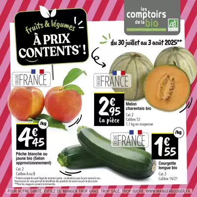 Catalogue Les Comptoirs de la Bio (valable jusqu'au 3-08)