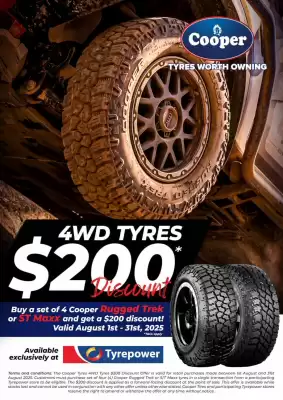 Tyrepower catalogue (valid until 31-08)