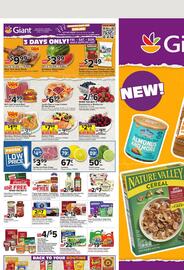 Giant Food Weekly Ad week 31 Page 1