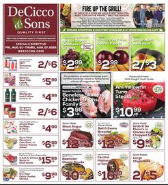 DeCicco & Sons Weekly Ad week 31 Page 1