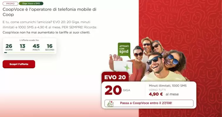 Volantino CoopVoce (valido fino al 27-08)