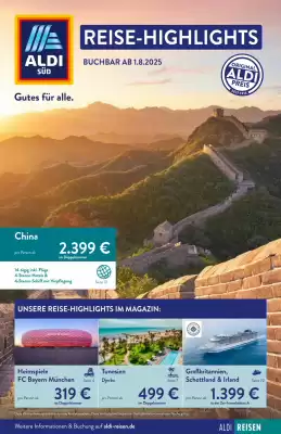 Aldi Süd Reisen Prospekt (gültig bis 1-09)