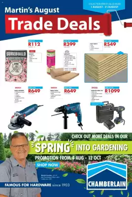 Chamberlain catalogue (valid until 31-08)