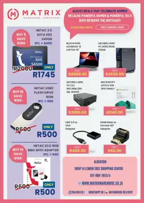 Matrix Warehouse catalogue